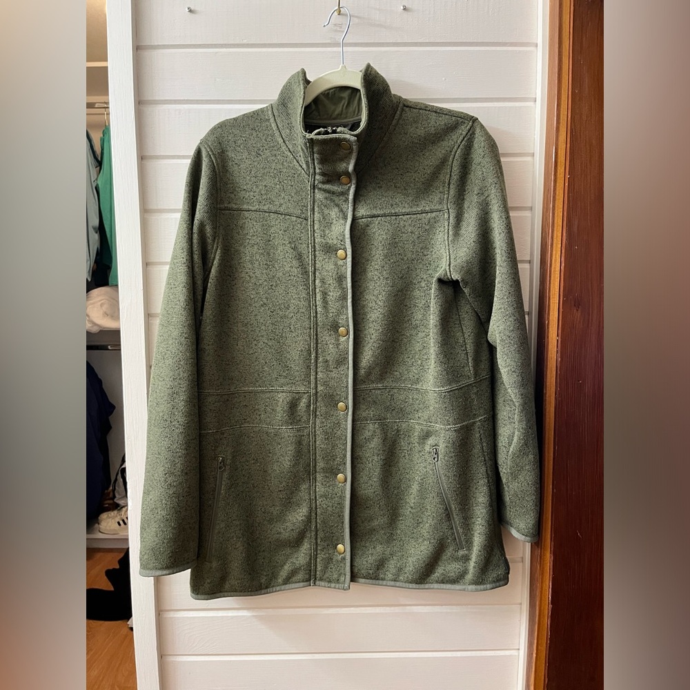 Eddie Bauer Snap Zip Fleece Jacket